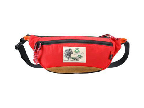 【豊岡鞄 WALK ABOUT WA1000 レッド】WALK ABOUT WOODS Rei West Bag ウエストポーチ